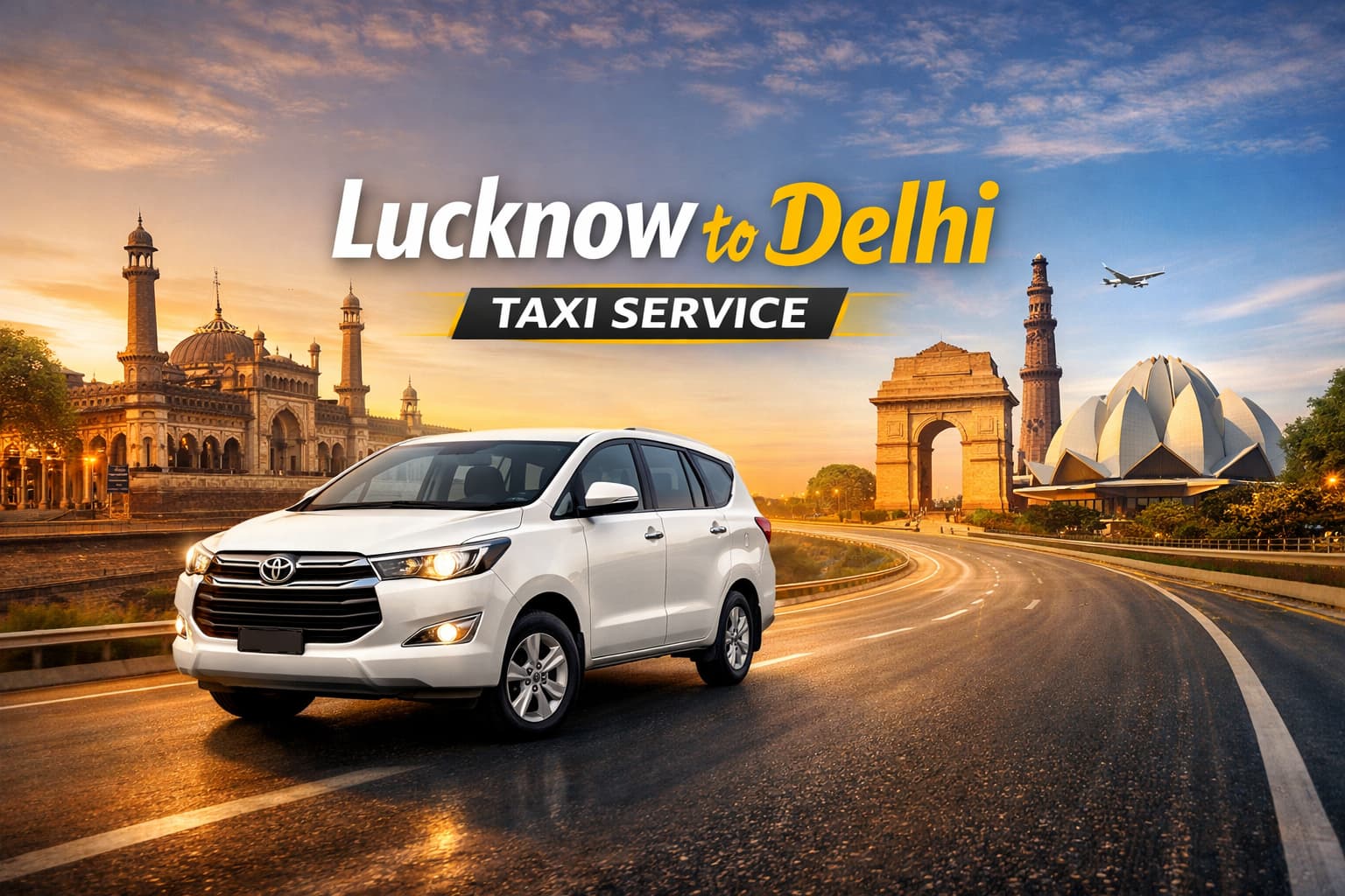 Lucknow to Delhi Cab Service