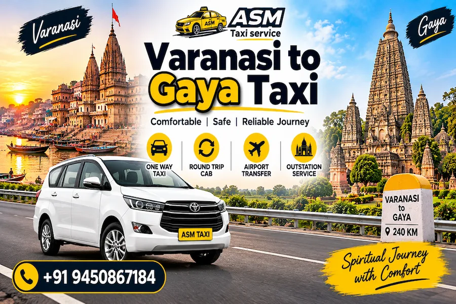 Varanasi to Gaya Taxi Service
